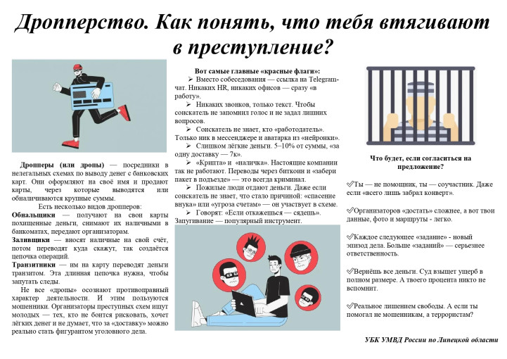 Разъяснительная информация о дропперстве. Разъяснительная информация о дропперстве.